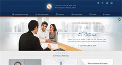 Desktop Screenshot of notariadomexicano.org.mx